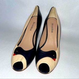 Shanibar “Crow Closer Together” Kitten Heel